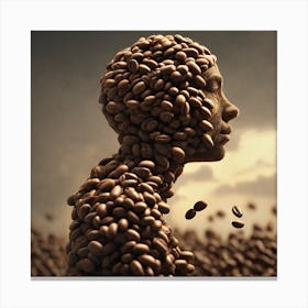 Coffee Head Canvas Print