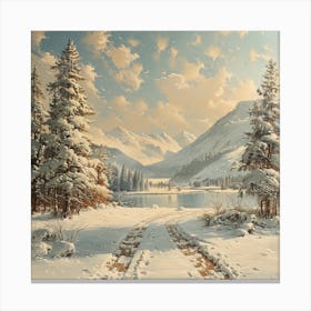 Winter Scene Canvas Print