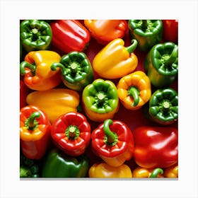 Colorful Peppers 55 Canvas Print