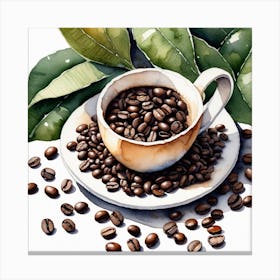 Coffee Beans 225 Canvas Print