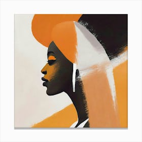 African Woman Portrait Canvas Print