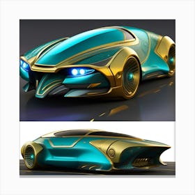 Futuristic Car Concept Canvas Print