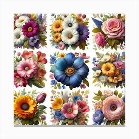 Floral Bouquet 1 Canvas Print