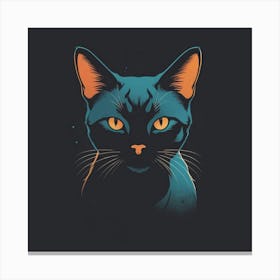 Cat Portrait Canvas Print