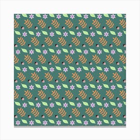 Nature Pattern Spring Green Canvas Print