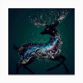 Galaxy Deer 2 Canvas Print