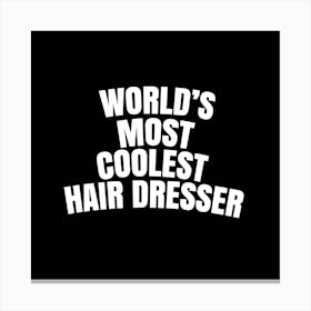 Hair Dresser Canvas Print