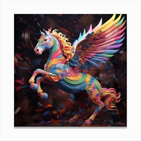 Rainbow Unicorn Canvas Print