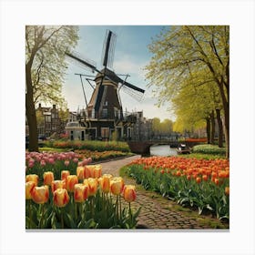 Amsterdam Windmill Toile