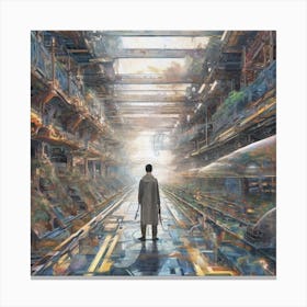 Futuristic City 5 Canvas Print