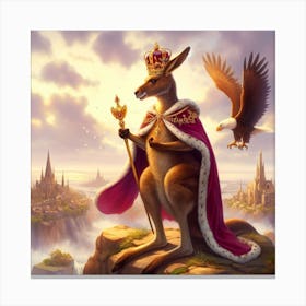 Kangaroo King 4 Canvas Print