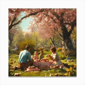 Picnic In The Park 1 Canvas Print