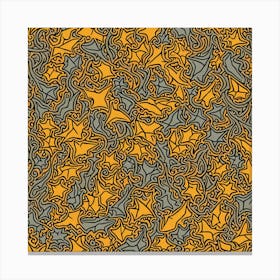Abstract Seamless Pattern, Flat Art, 171 Canvas Print