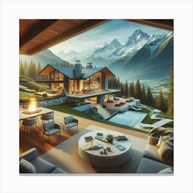 Alpine House Canvas Print