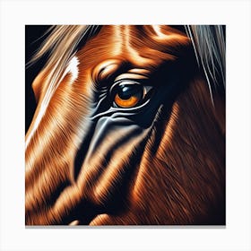 Eye Of The Horse 5 Canvas Print