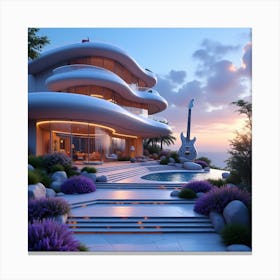 Futuristic House 15 Canvas Print