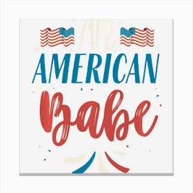 All American Girl 4th Of July Women Men Usa Canvas Print