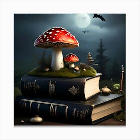 Witches Book Canvas Print