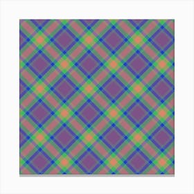 Plaid Fabric 123 Canvas Print