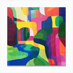 Abstract Park Collection Cheonggyecheon Park Seoul 2 Canvas Print