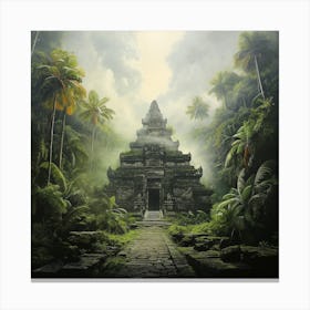 Temple In The Jungle 11 Canvas Print