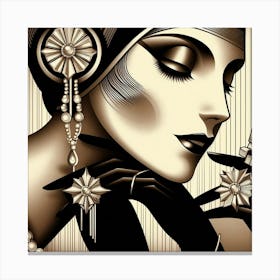 Deco Woman 22 Canvas Print