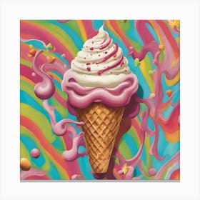 Ice Cream Cone 5 Canvas Print