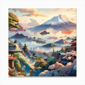 Asian Landscape Canvas Print