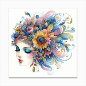 Flower Girl 4 Canvas Print