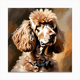 Standard Poodle Canvas Print