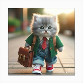 Cute Kitten 5 Canvas Print