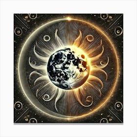 Sun And The Moon 1 Canvas Print