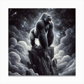 Gorilla In The Sky 2 Canvas Print