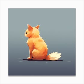 Orange Cat Canvas Print