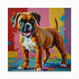 Boxer Puppy Canvas Print