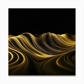 Golden Waves - Wave Stock Videos & Royalty-Free Footage Canvas Print