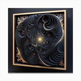 3d Paper Art Canvas Print