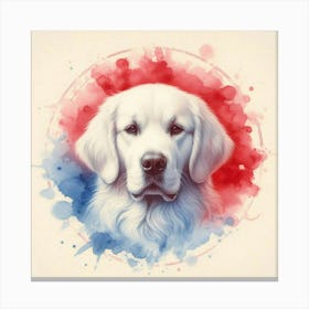 Watercolor Golden Retriever 2 Canvas Print