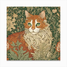 Cat In The Garden 6 Canvas Print