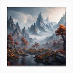 Mountain Landscape Canvas Print