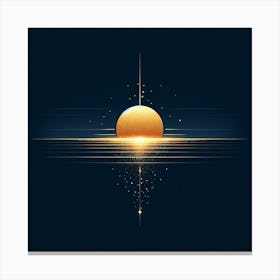 Golden Sun Canvas Print