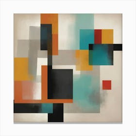 Abstract Squares paintings art print Canvas Print