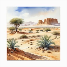 Desert Landscape 126 Canvas Print
