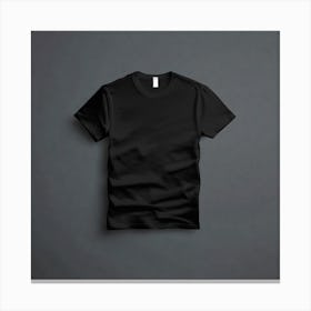 Black T - Shirt 15 Canvas Print