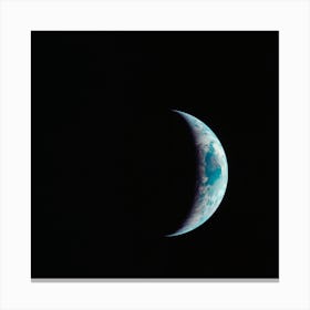 One Third Of The Earth's Sphere Illuminated, Earth's Terminator, Sunglint Canvas Print