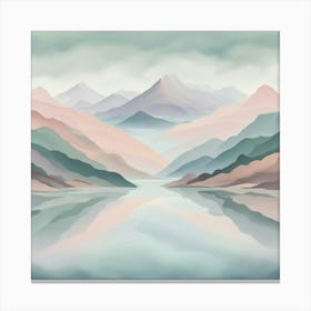 Abstract Mountain Landscape 2 Canvas Print