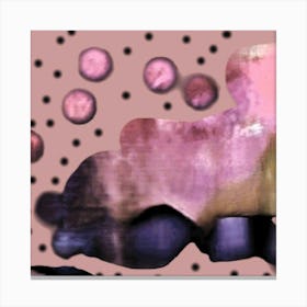 Pink And Purple Abstract Painting Canvas Print