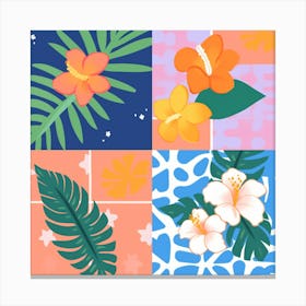 Hawaiian Flowers Canvas Print