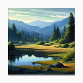 Landscape Painting 113 Canvas Print