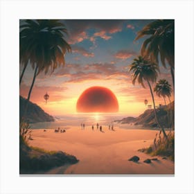 The beautiful nature Canvas Print